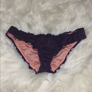 Victoria’s Secret Plum Ruffle Bikini Bottoms